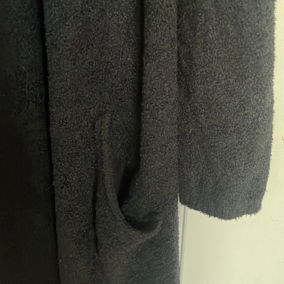 Barefoot Dreams Cozy chic lite black waterfall cardigan sz L/XL - Picture 5 of 9